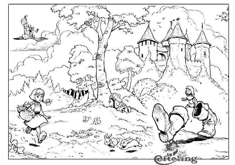 Efteling Fairytale Theme Park Coloring Page 1 Mermaid Coloring Pages Fairy Coloring P