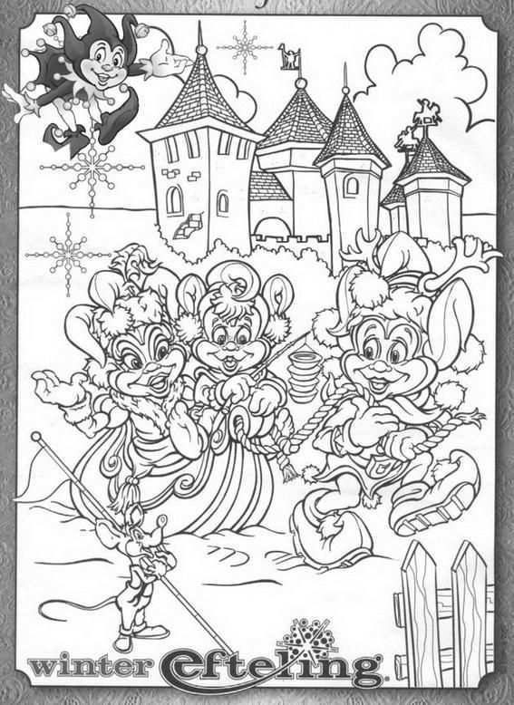 Winter Efteling Coloring Page For Kids And Adults 1 Coloring Pages Winter Coloring Pa