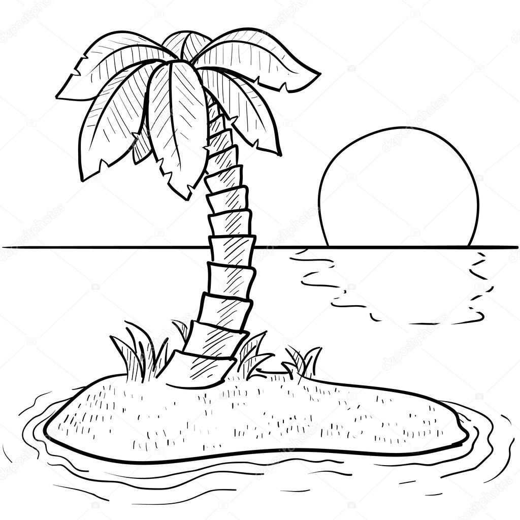 At The Beach Coloring Pages Free Coloring Sheets Beach Coloring Pages Beach Drawing Palm Tree Drawing