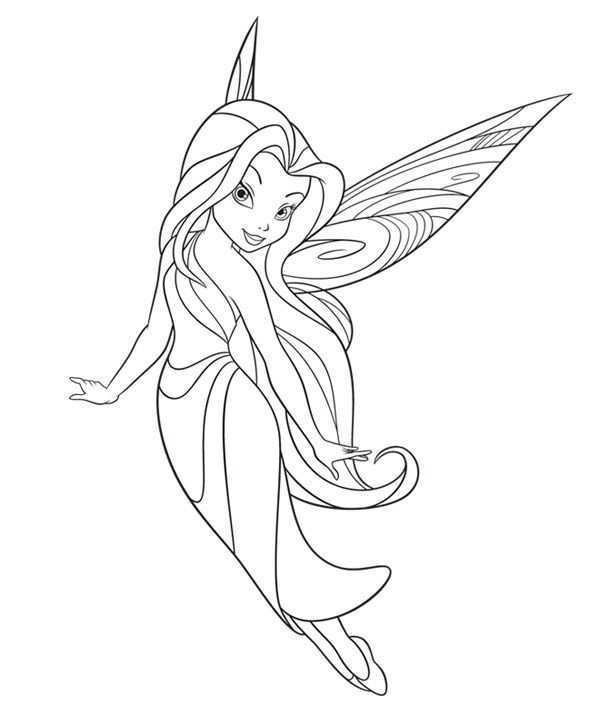 Kleurplaat Elfje Tinkerbell Fairy Coloring Pages Fairy Drawings Fairy Coloring