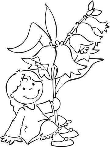 Ec0126 Flower Girlz Klokje Eline Clear Stamps Hobbynu Nl Digi Stempels Stempelen Kleu