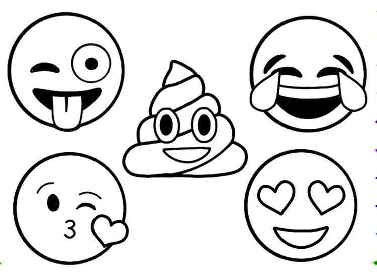 Emoji Coloring Pages To Print Coloriage Emoji Coloriage Pokemon Coloriage Licorne A I