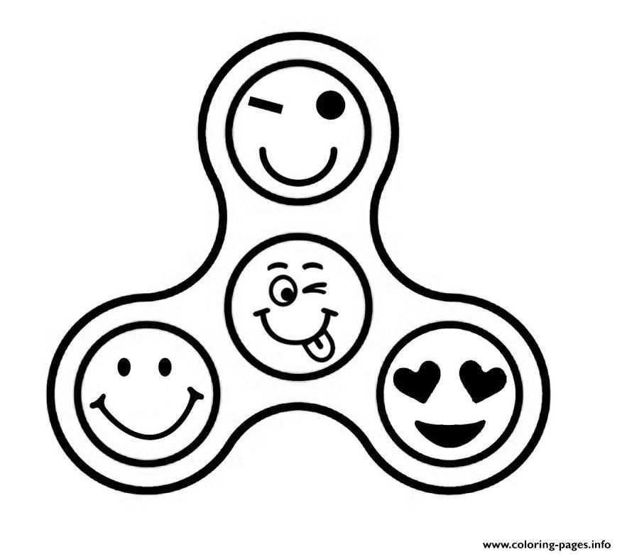 Print Emoji Fidget Spinner Emoticon Coloring Pages Emoji Coloring Pages Printable Col