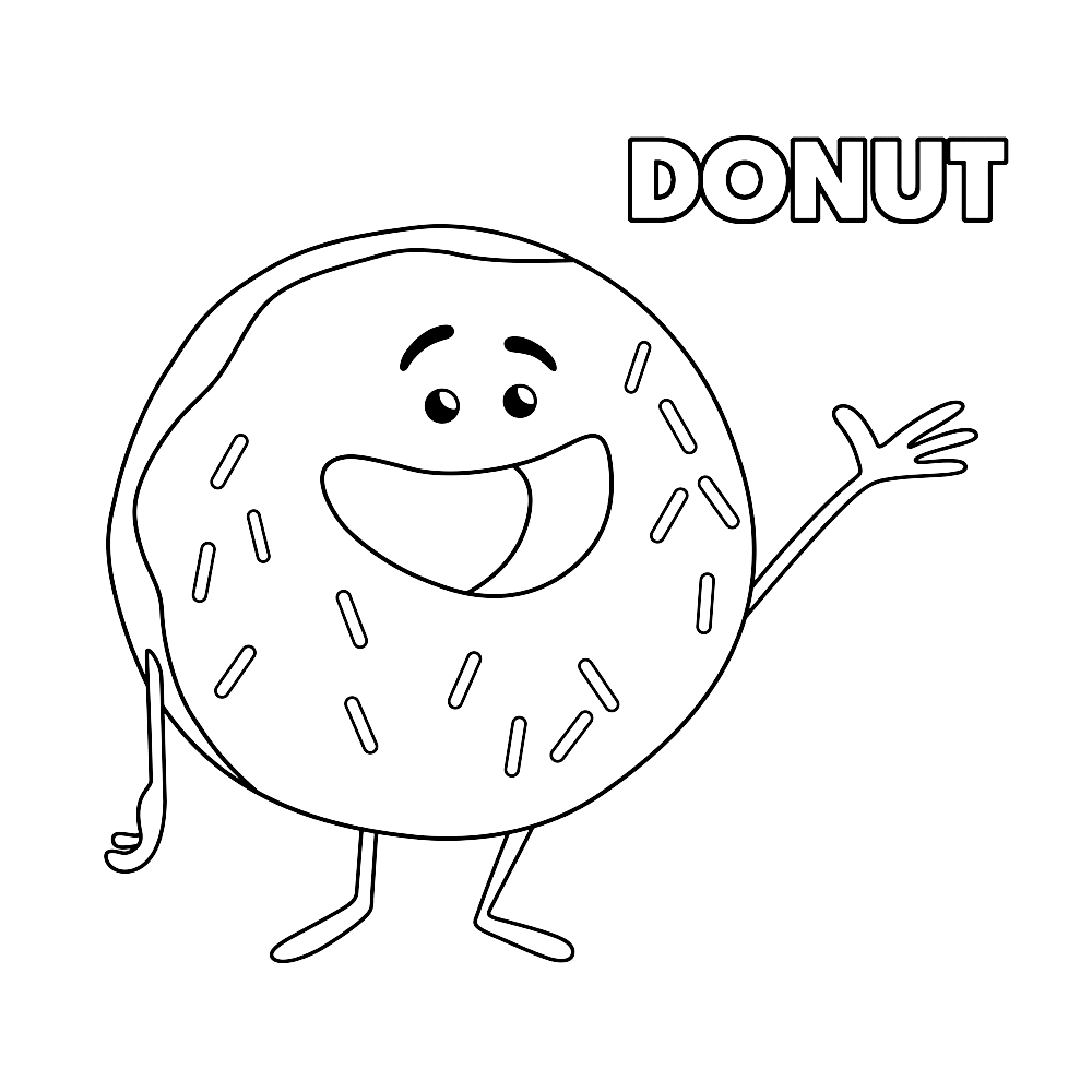 Leuk Voor Kids Donut Emoji Movie Coloring Pages Fall Coloring Pages