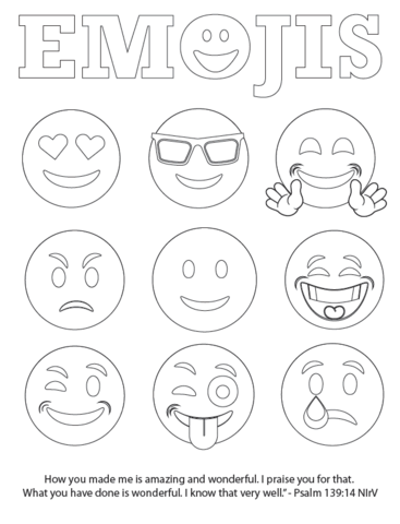 Emojis Bible Verse Coloring Page Free Emoji Coloring Pages Emoji Craft Bible Verse Co