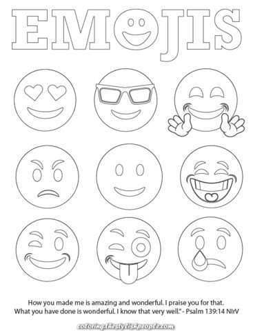 Emojis Bible Verse Coloring Web Page Free In 2020 Emoji Tekening Kleurplaten Emoji