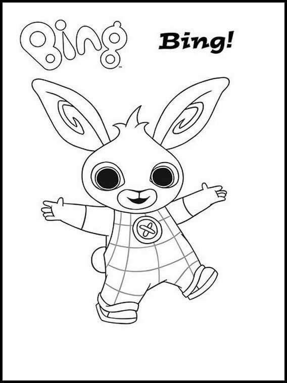 Bing Bunny Printable Coloring Pages Bing Bunny Bunny Coloring Pages Girl Birthday Car