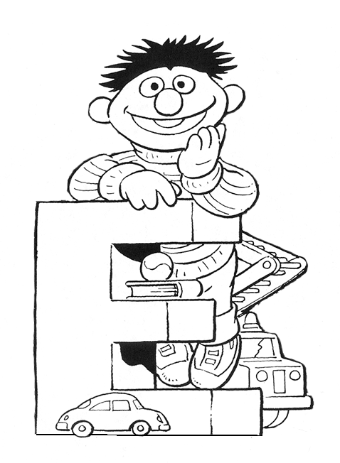 Kleurplaat Sesamstraat Bert En Ernie Ernie Sesame Street Coloring Pages Coloring Page