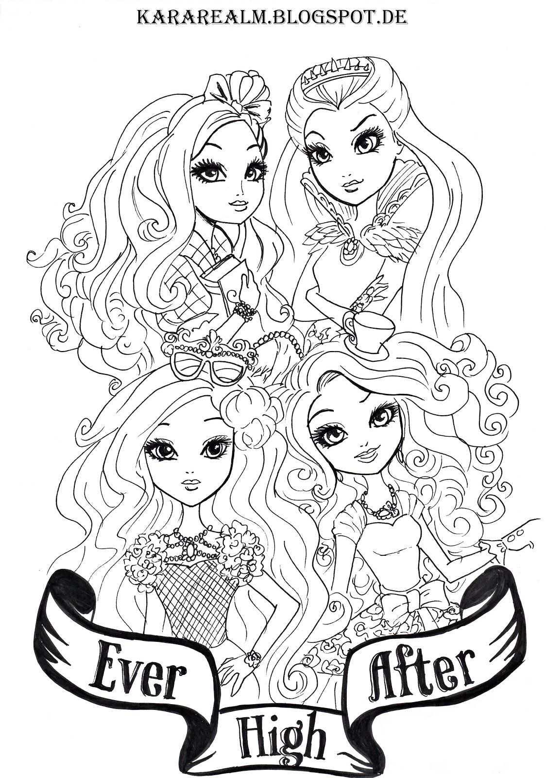 Kara Realm Ever After High Coloring Pages Coloring Pages Cute Coloring Pages Disney C