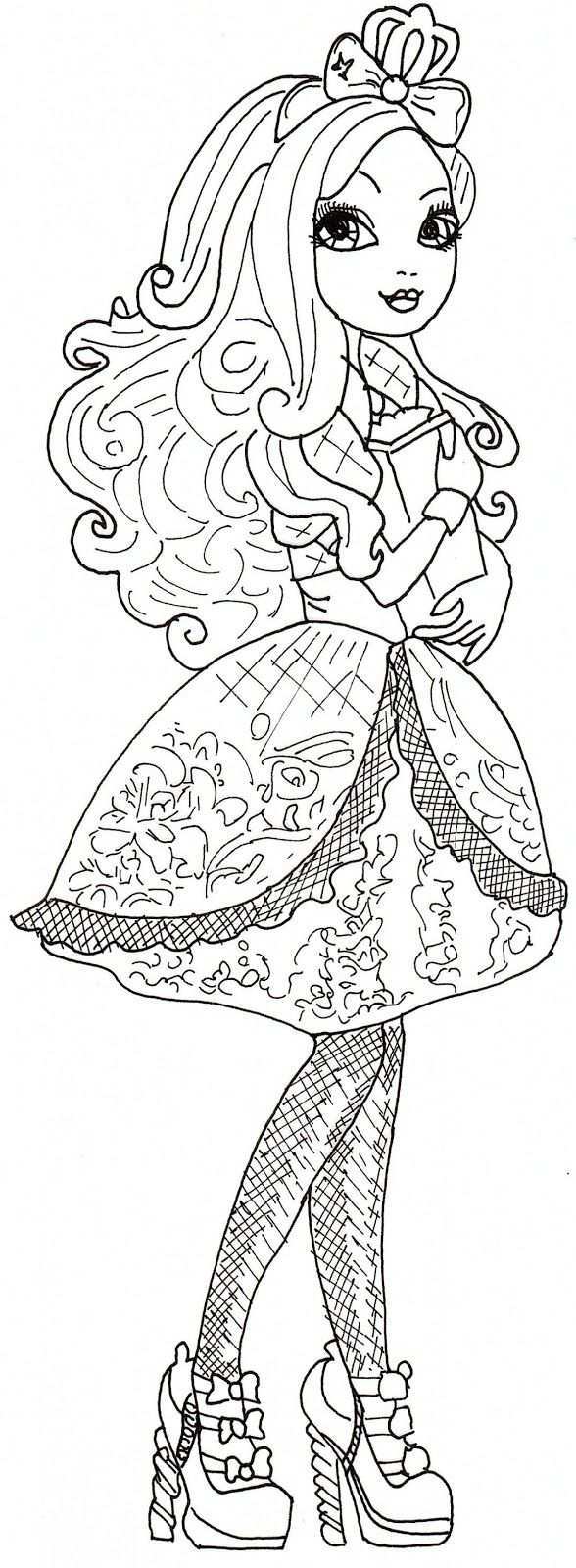 Apple White Ever After High Coloring Sheet Coloring Pages Coloring Pages For Girls Co