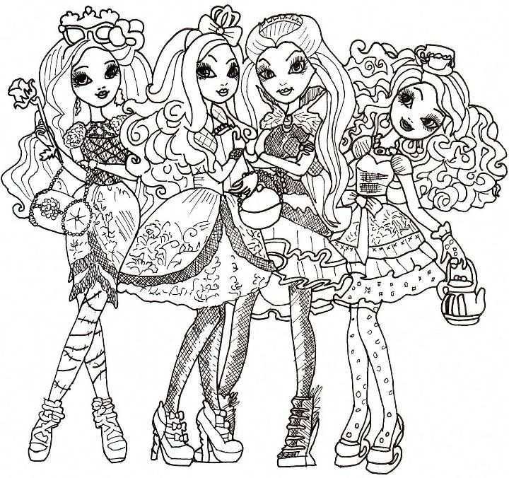 Ever After High Coloring Pages Cute Coloring Pages Free Coloring Pages