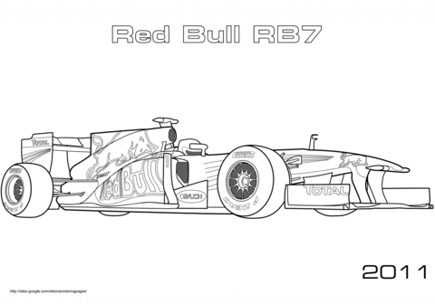 Ausmalbilder Formel 1 Red Bull Coloriage A Imprimer Coloriage Coloriage Gratuit