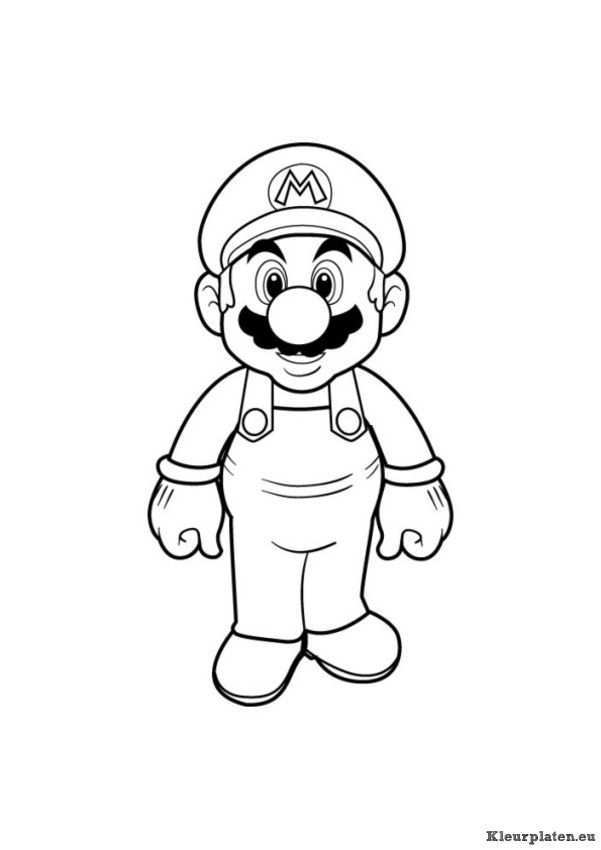 Super Mario Bros Kleurplaat 94533 Kleurplaat Kleurplaten Dingen Om Te Tekenen Kleurri