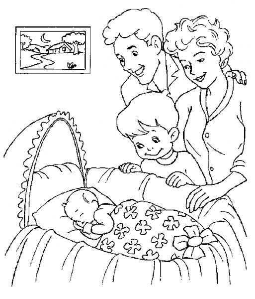 Kleuterdigitaal Babys Baby Coloring Pages Family Coloring Pages Coloring Pages For Ki