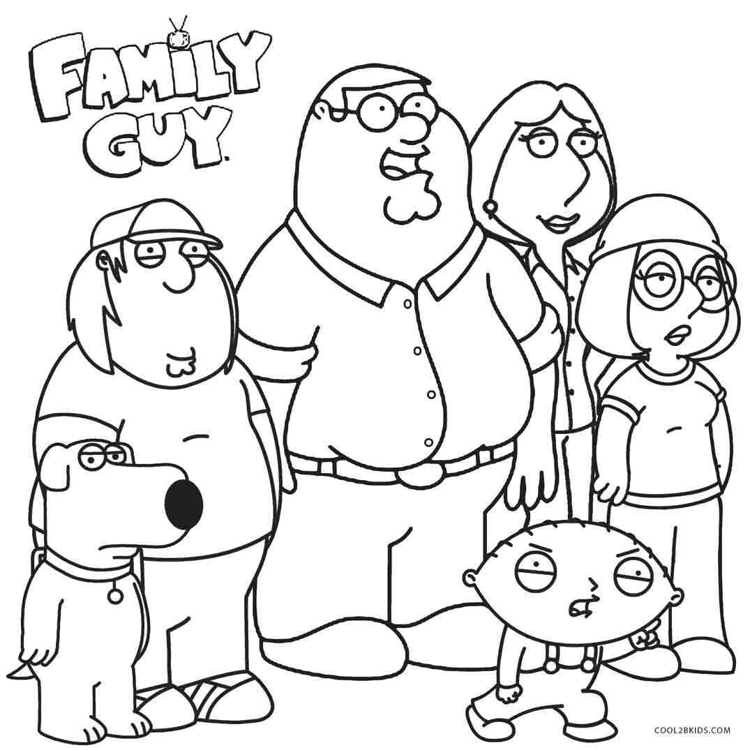 Printable Family Guy Coloring Pages For Kids Cool2bkids Family Coloring Pages Family