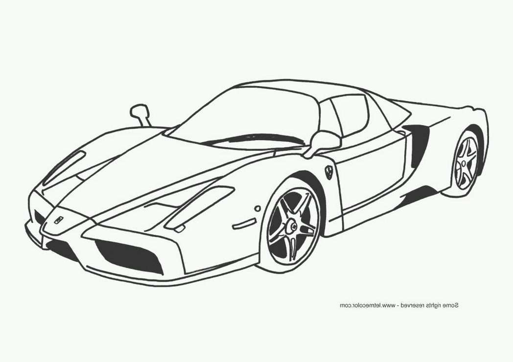Ferrari Coloring Pages Kunst Schetsen Schetsen Kleurplaten