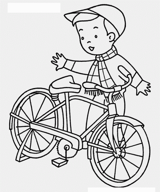 Bike Coloring Bicycle Pictures Fiets Kleurplaten Prentenboeken