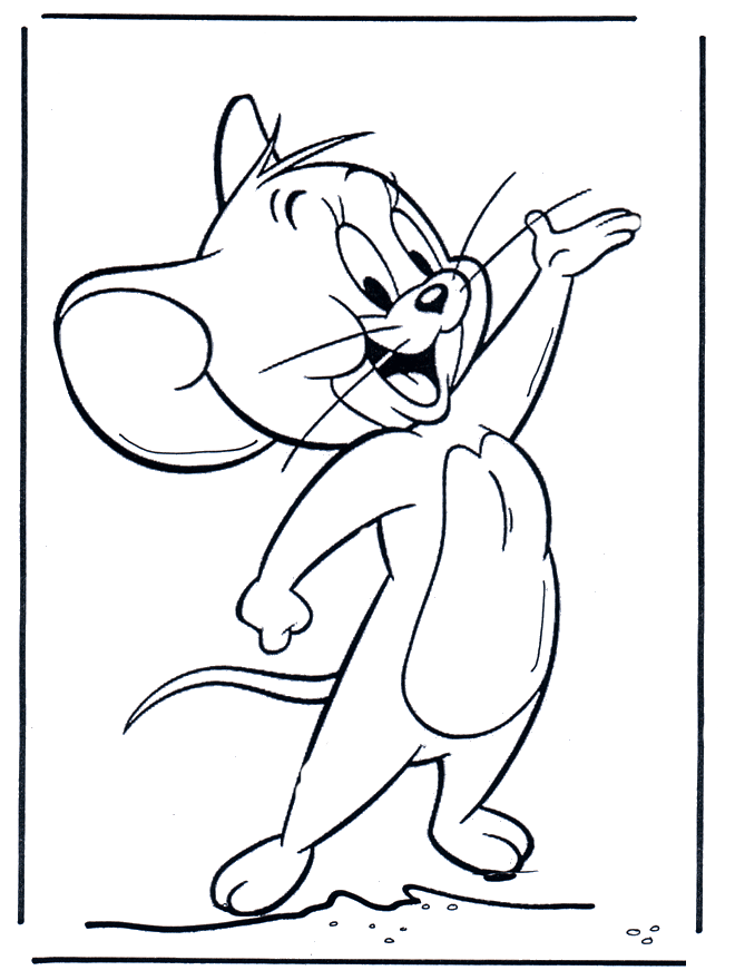 Kleurplaten Nl Stripfiguren Kleurplaten Kleurplaat Tom En Jerry Tom En Jerry 2 Tekeni