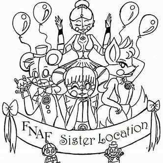 Image Result For Friday Nights At Freddy S Coloring Pages Sister Location Doe Het Zel