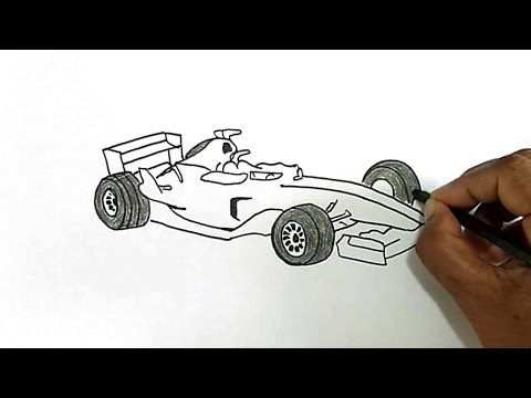 How To Draw A Formula 1 Car Formula 1 Car Drawings Car Drawings