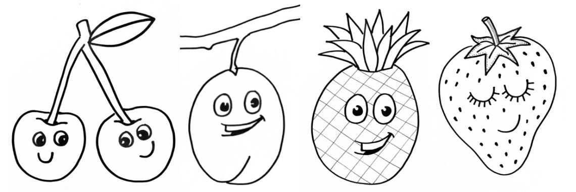 Kleurplaten Fruit Coloring Pages Crafts For Kids Fun Crafts