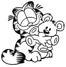 Riscos Graciosos Cute Drawings Garfield O Gato Coloring Pages Animal Coloring Books C