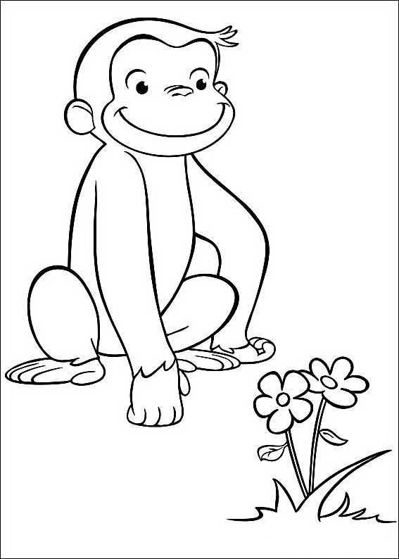 Curious George Coloring Pages Printable Curious George Coloring Pages Monkey Coloring