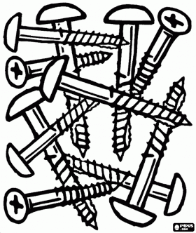 Screws Coloring Page Coloring Pages Pattern Coloring Pages Colouring Pages