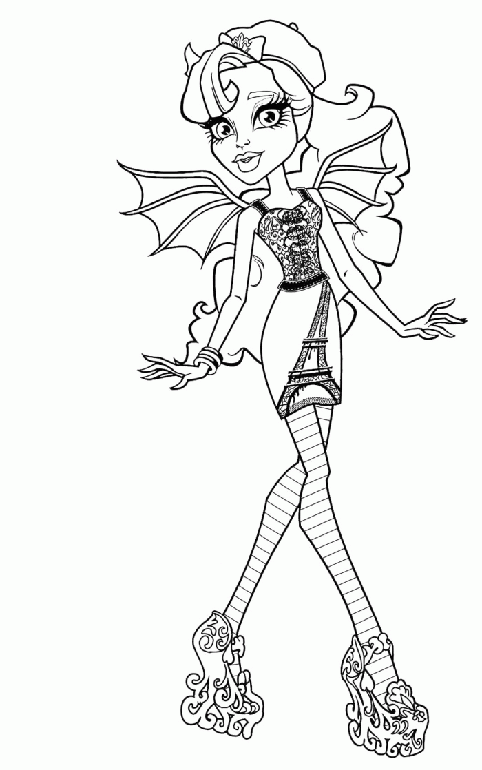 Monster High Rochelle Goyle Coloring Pages Monster High Coloring Monster Coloring Pages Cartoon Coloring Pages Coloring Pages