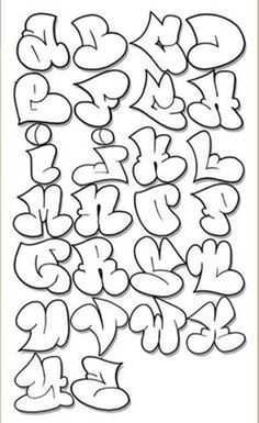 Kleurplaten Graffiti Letters Google Zoeken Graffiti Lettering Fonts Graffiti Alphabet