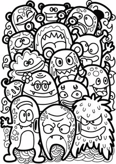 45 Super Cool Doodle Ideas Craftwhack Doodle Monster Doodle Art Designs Graffiti Dood