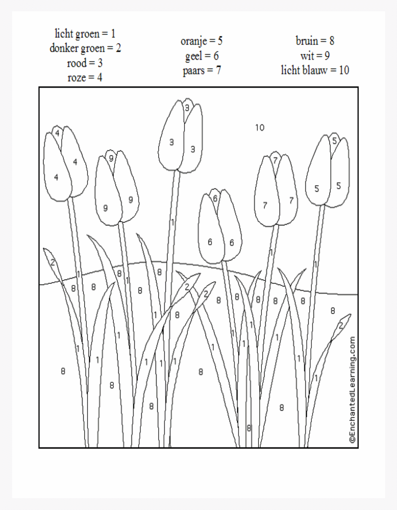 Opdrachtkleurplaten Thema Kleurplaten Bloemen