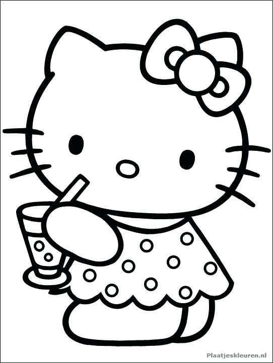 Vakantie Kleurplaten Kleurplaten Fijne Zomervakantie Hello Kitty Verjaardag Kleurboek