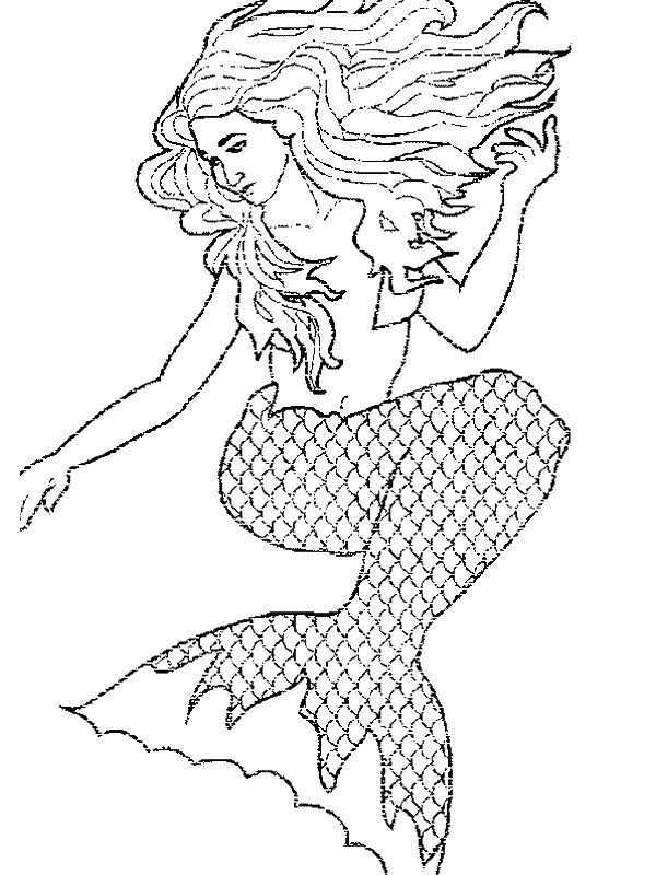 Coloring Page Mermaid Zeemeermin Mermaid Coloring Pages Mermaid Coloring Coloring Pag