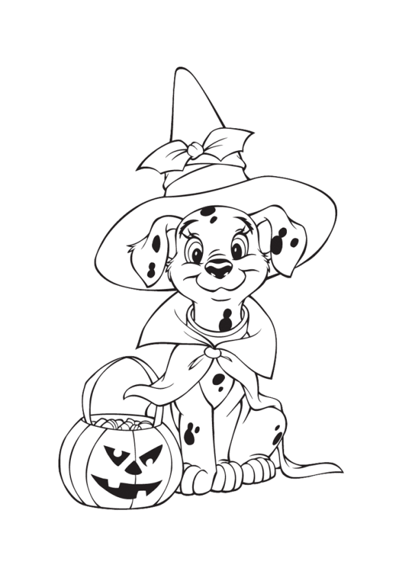 Dalmation Free Halloween Coloring Pages Disney Disney Coloring Pages Halloween Colori