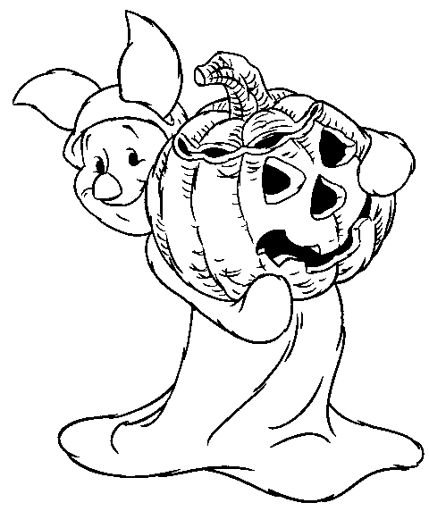 Kids N Fun Coloring Page Halloween Winnie The Pooh Kleurboek Disney Kleurplaten Kleur