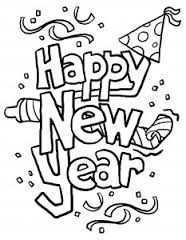 Kleurplaat New Year Coloring Pages New Year Clipart New Year S Eve Crafts