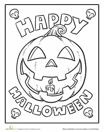 Color The Happy Halloween Halloween Coloring Sheets Free Halloween Coloring Pages Pum