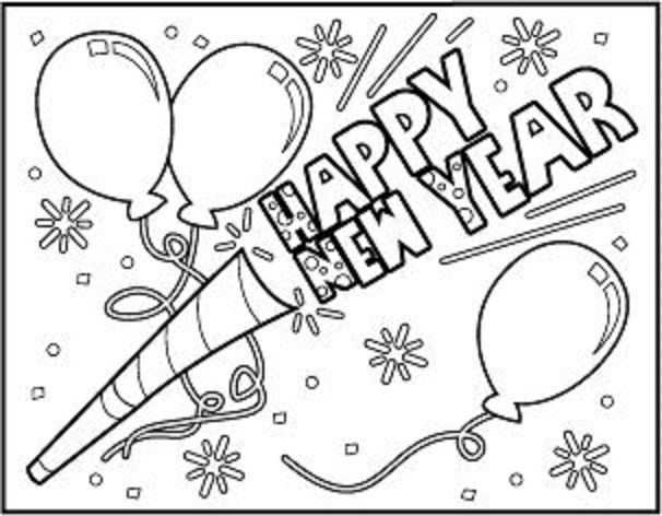 Happy New Year New Year Coloring Pages Coloring Pages New Year Printables