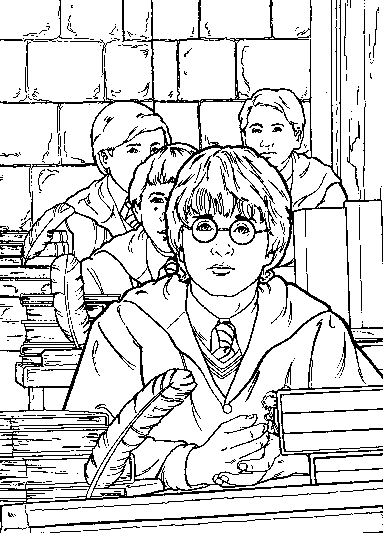 Harry Potter Kleurplaten Kleurboek Harry Potter Tekeningen