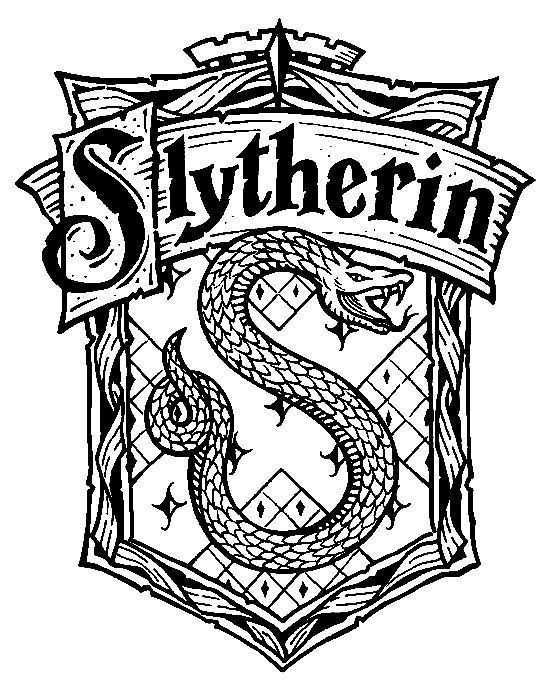 Harry Potter Hogwarts Slytherin Crest Diy Harry Potter Colors Harry Potter Coloring P