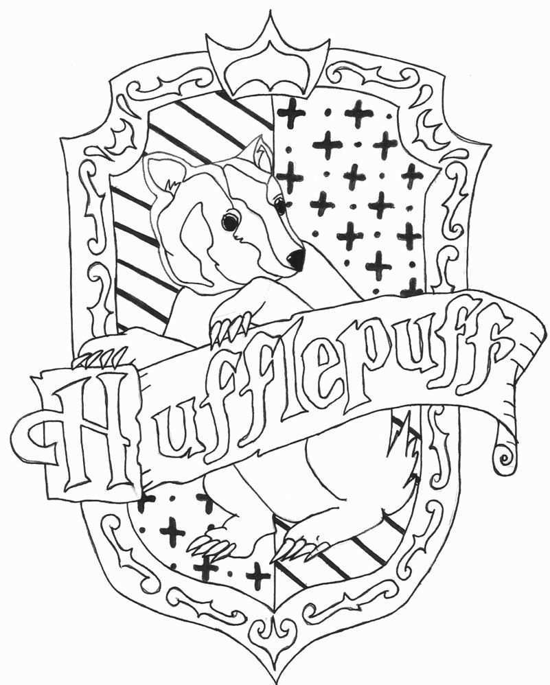 Hogwarts Crest Coloring Page Unique Hufflepuff Crest By Charr3 On Deviantart Harry Po
