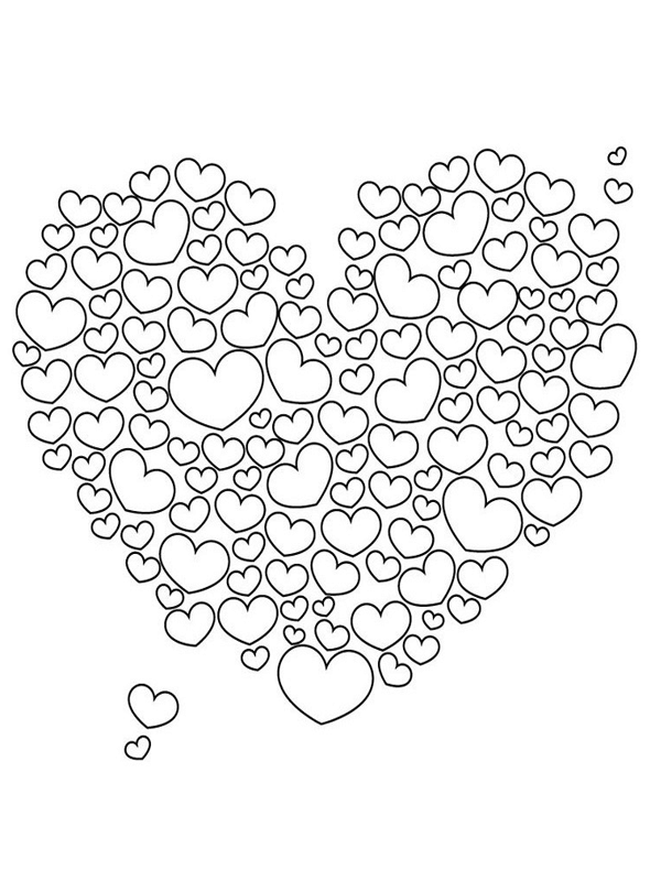 Kleurplaat Hartjes Mandala Google Zoeken Heart Coloring Pages Love Coloring Pages Valentines Day Coloring Page