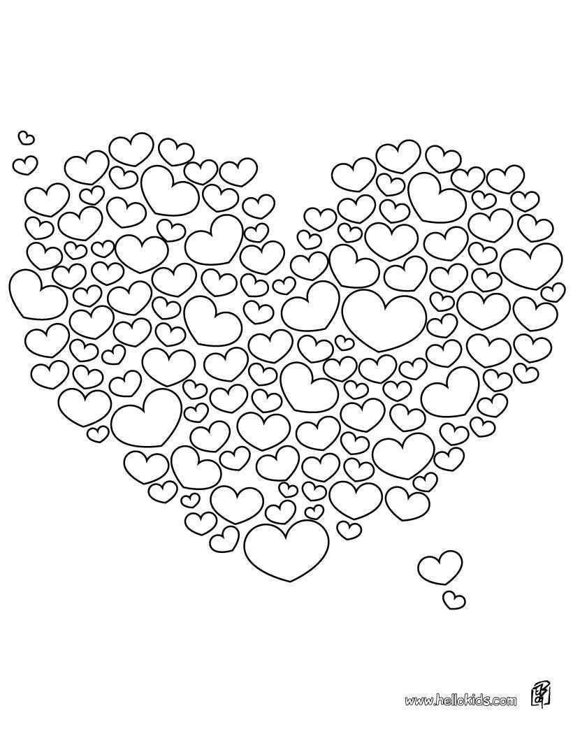 Pin By Cucorka Cz On Template Heart Coloring Pages Valentine Coloring Pages Valentine
