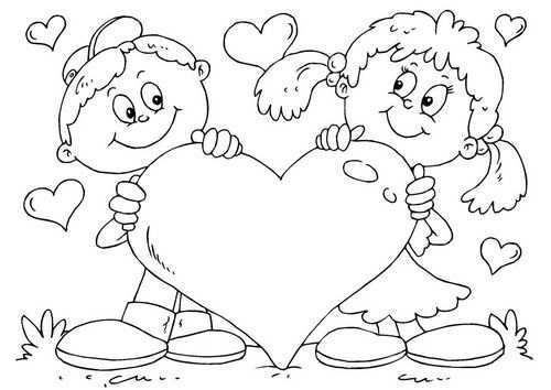 Dibujos Bonitos De Amor Dibujos Romanticos Para Pintar Valentines Day Coloring Page H