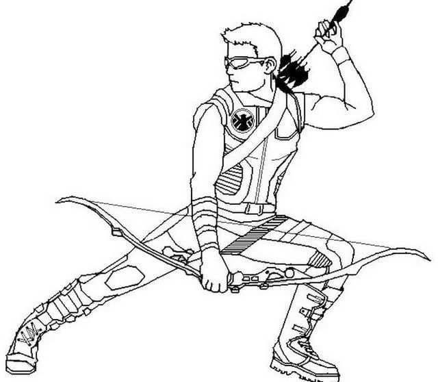 Hawkeye Superhero Coloring Pages Avengers Coloring Superhero Coloring Pages Avengers