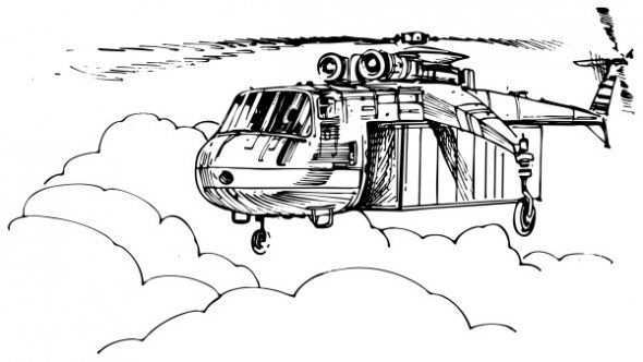 Military Helicopter Coloring Page Coloring Pages Color Military Helicopter