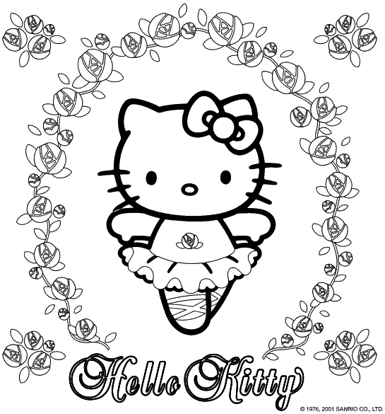 Ballet Hello Kitty Hello Kitty Colouring Pages Hello Kitty Coloring Kitty Coloring
