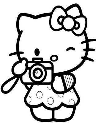 Cute Coloring Pictures Of Hello Kitty Hello Kitty Afbeeldingen Kleurplaten Hello Kitt