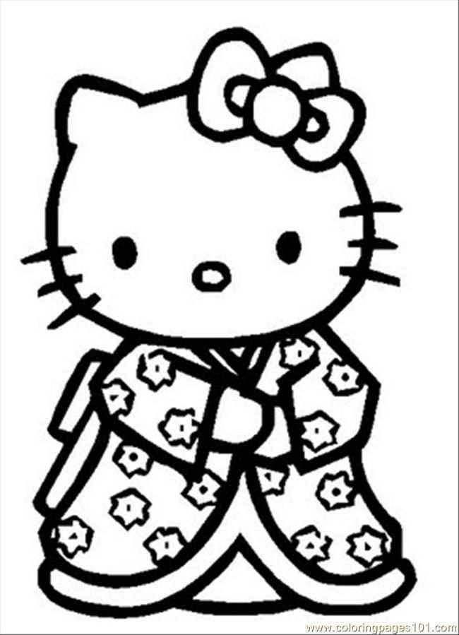Coloring Pages Hellokitty Cartoons Hello Kitty Free Kleurplaten Hello Kitty Digitale